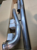 GMC Duramax 6.6L Cat & DPF Delete Pipe, 304 Stainless Steel - (2011-2015)!
