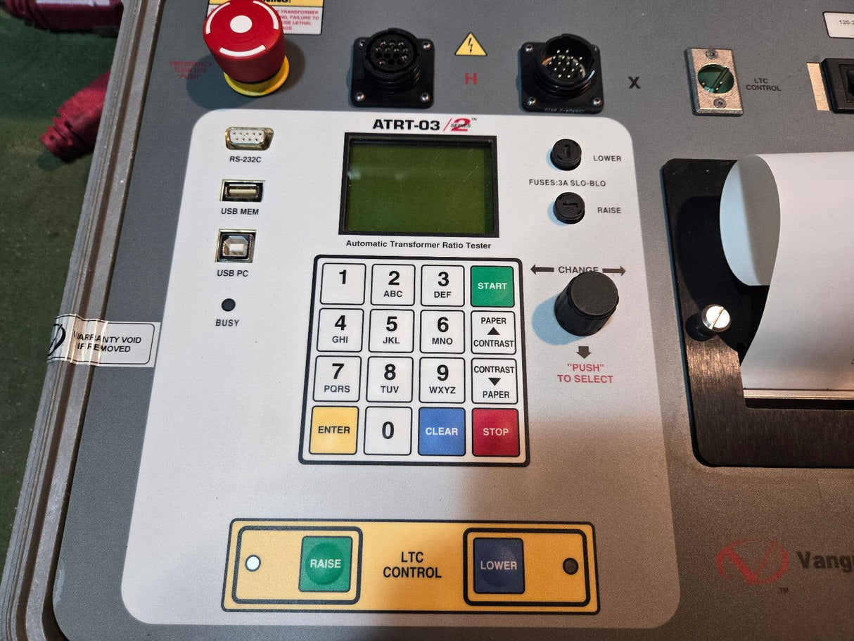 Vanguard ATRT-03 S2 - Automatic, 100 Vac 3-Phase Transformer Turns Ratio Tester!