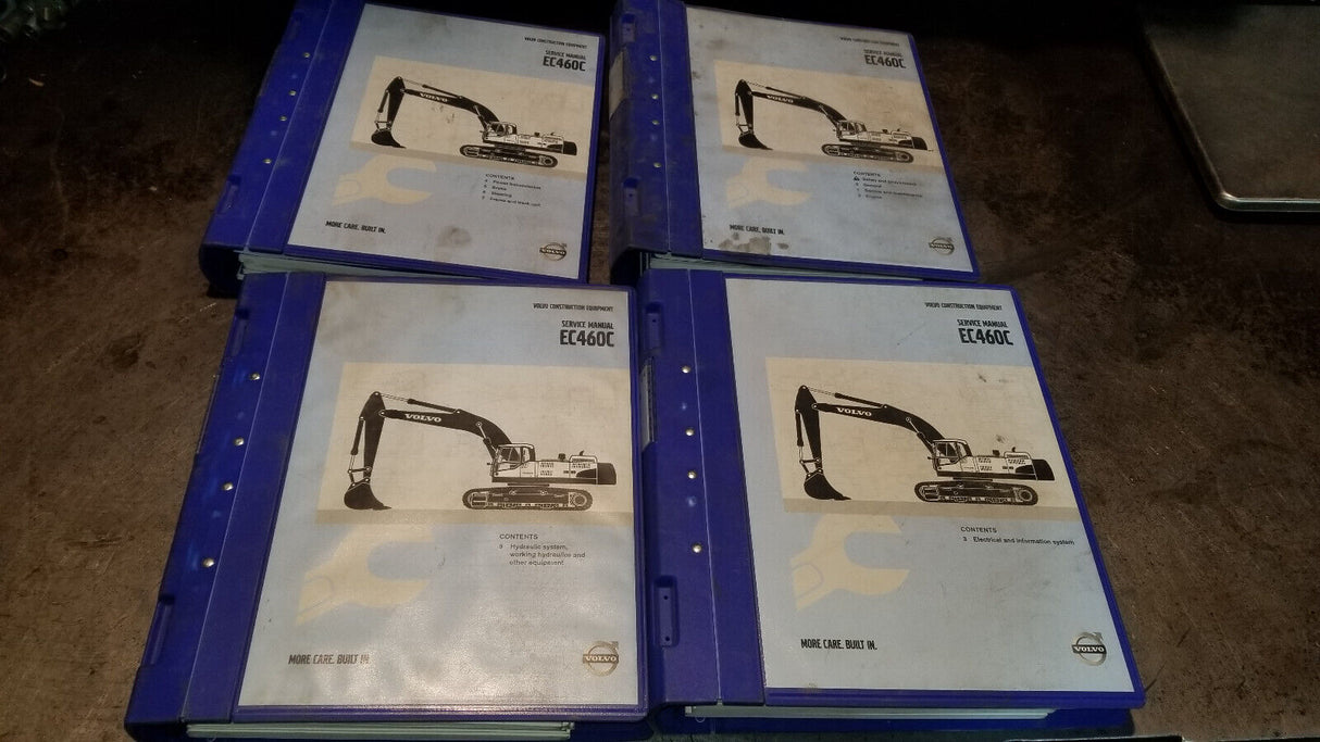 ALL 4 BOOKS VOLVO EC460C EXCAVATOR SERVICE SHOP REPAIR MANUAL BOOK