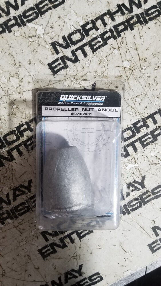 MERCURY MARINE QUICKSILVER PROPELLER NUT ANODE 865182Q01 NEW BRAVO III