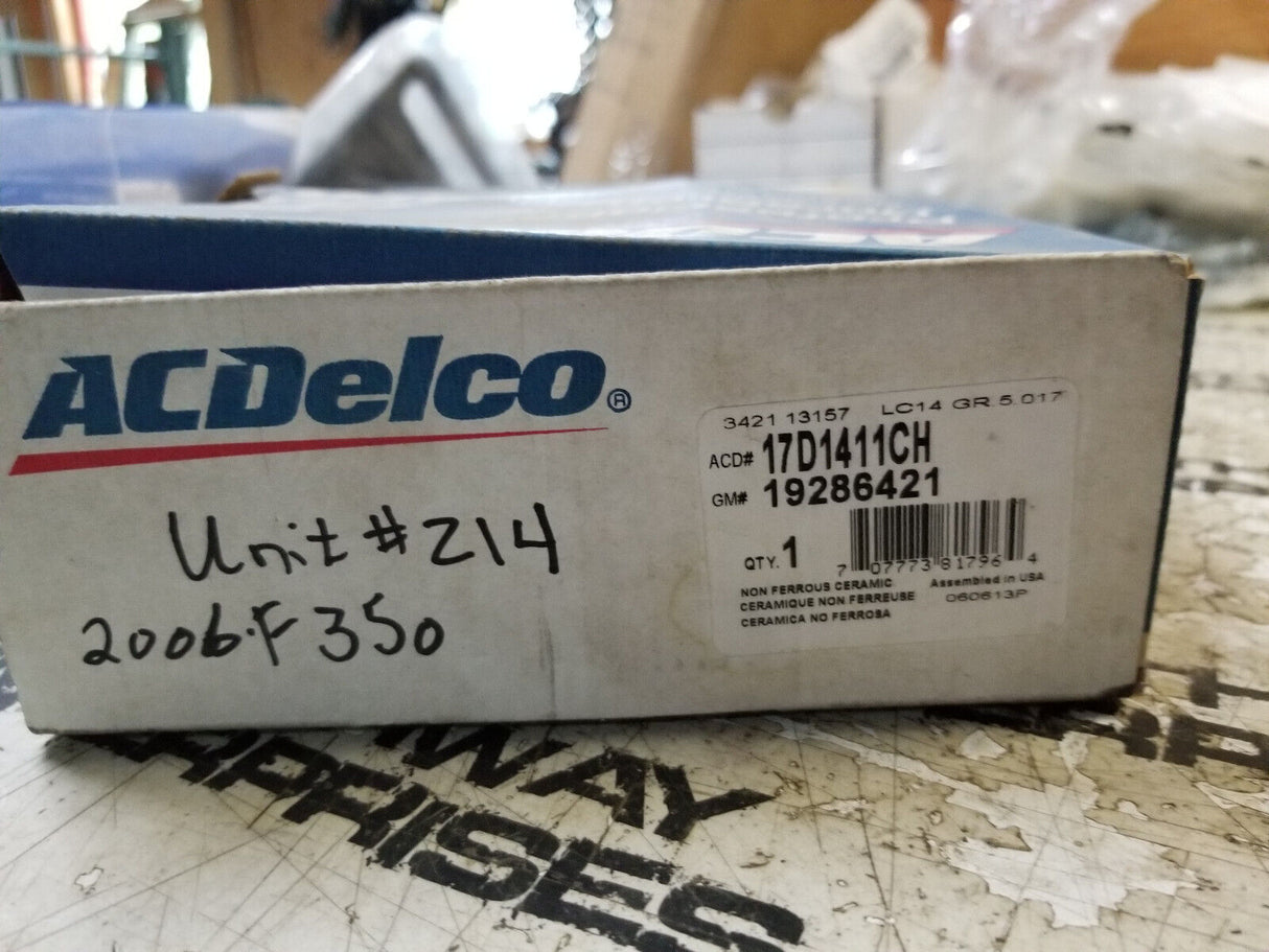 ACDelco 17D1411CH Professional Durastop Ceramic Rear Disc Brake Pad Set 19286421