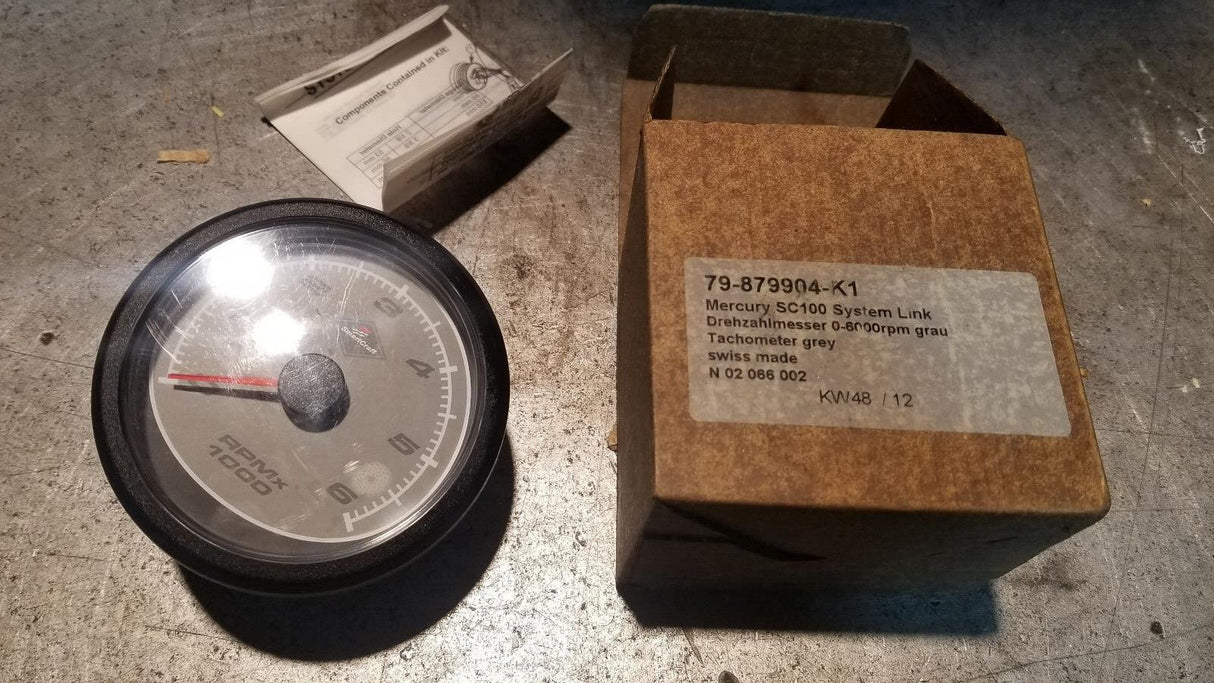 MERCURY SMARTCRAFT RPM GAUGE 79-879904-K1 TACHOMETER