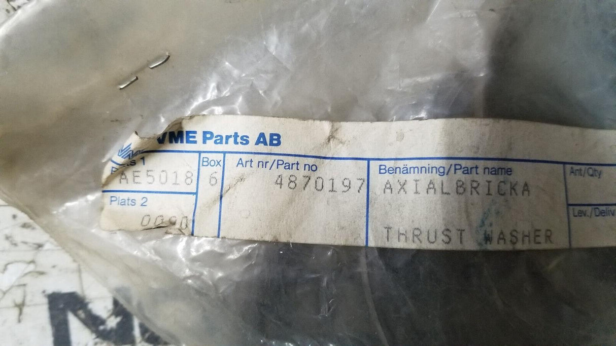 LOT OF 3 - 4870197 VOLVO THRUST WASHER VOE4870197
