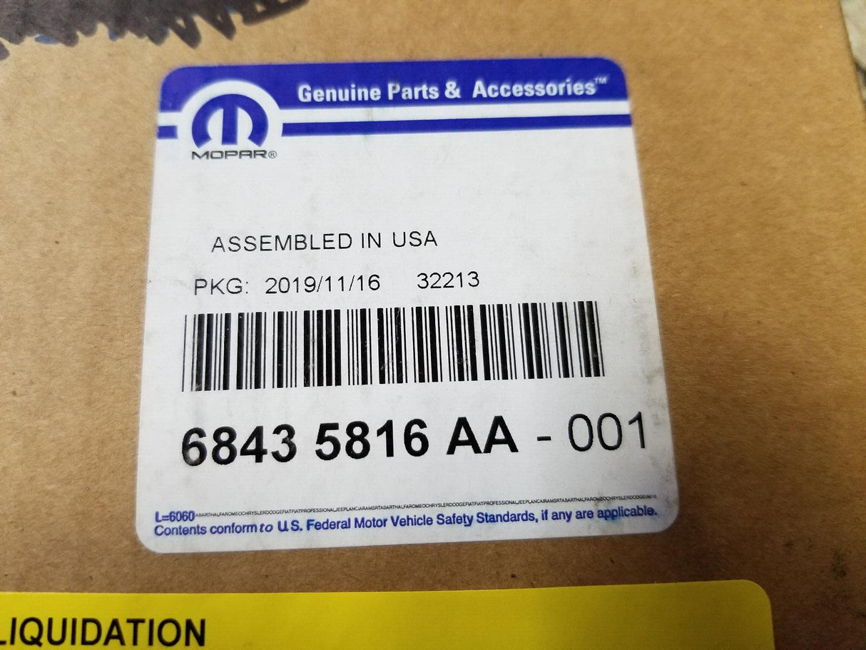 68435816AA New Genuine Mopar Sensor Particulate Matter 2020-2023 OE