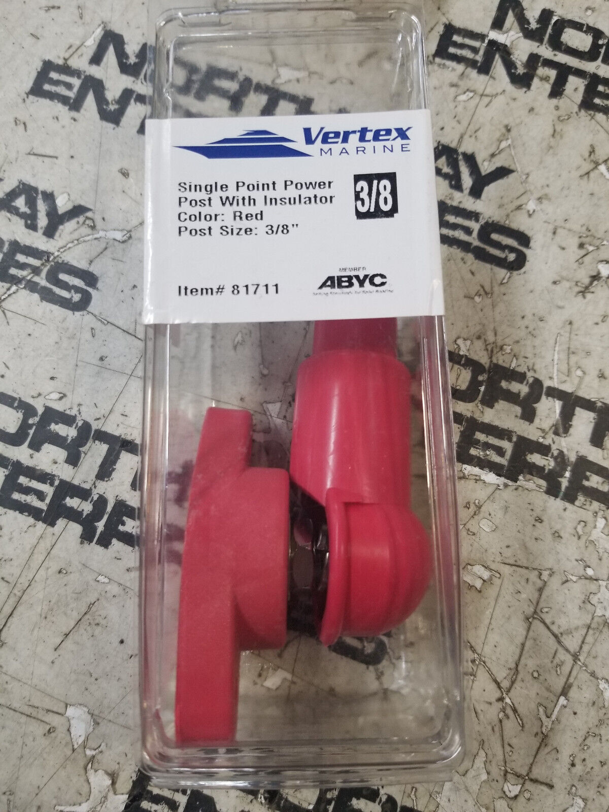 VERTEX 3/8? Red Single Pnt Power Pst  81711