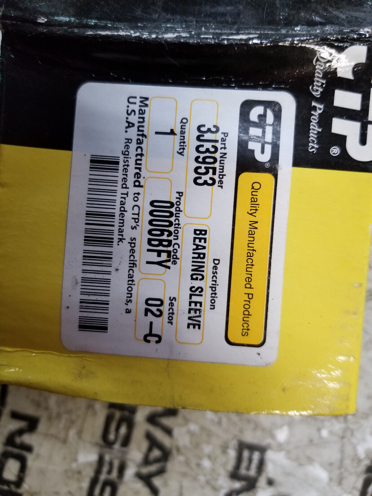 CTP 3J-3953 BUSHING 3J3953