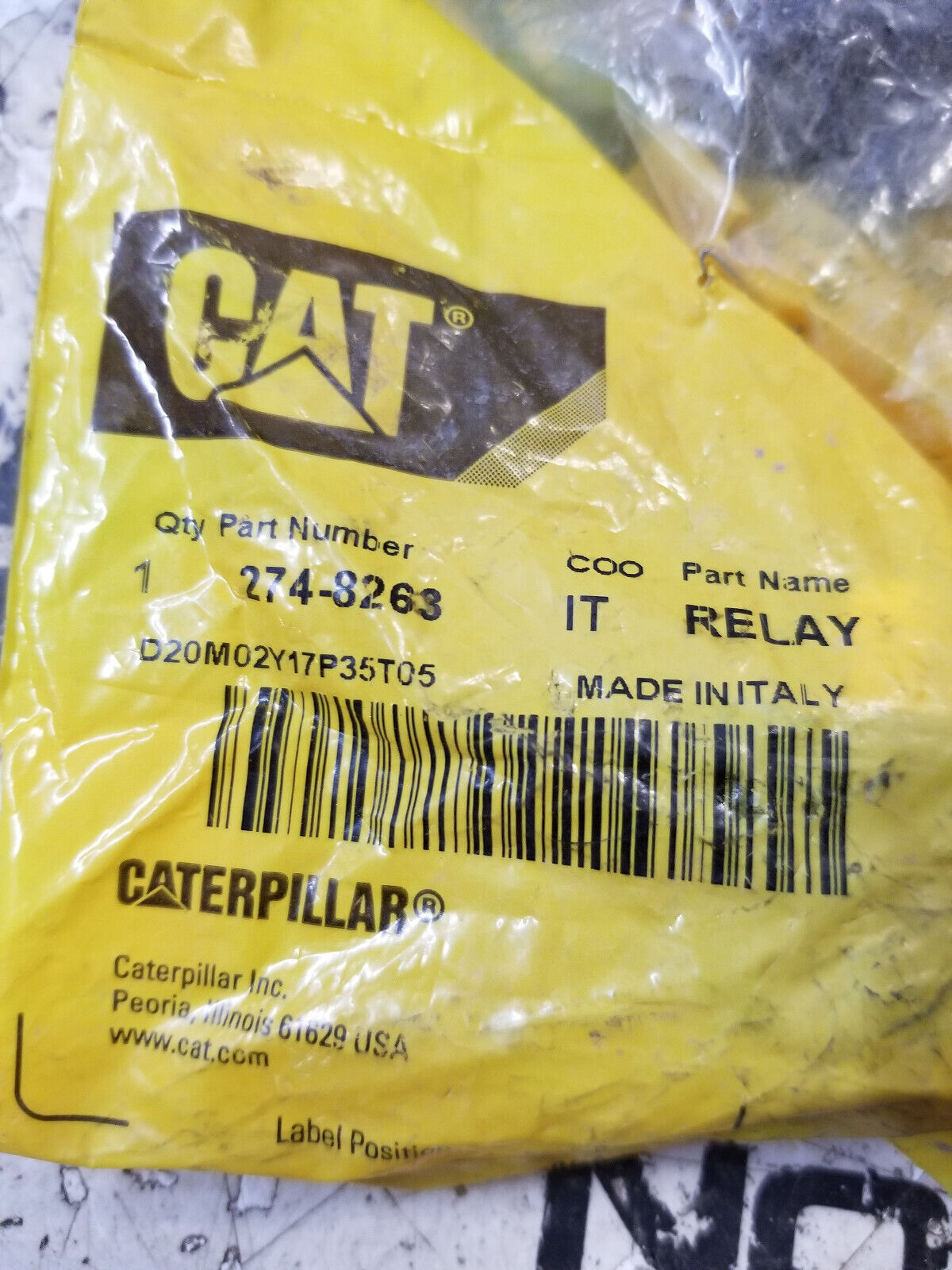 274-8263 CATERPILLAR RELAY 2748263