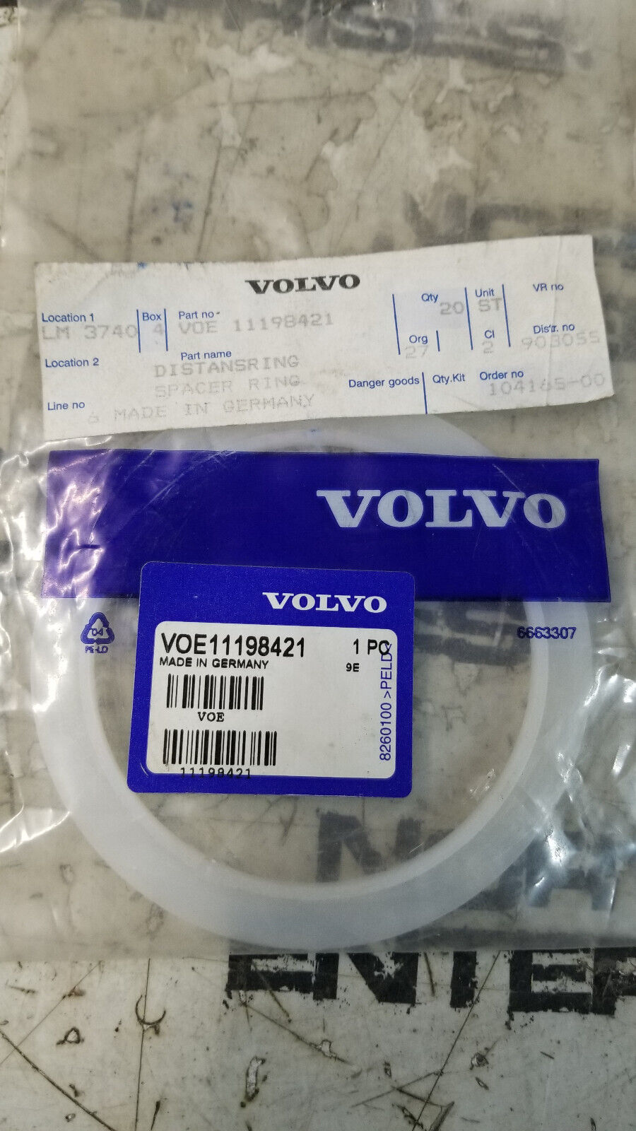 11198421 VOLVO SHIM VOE11198421