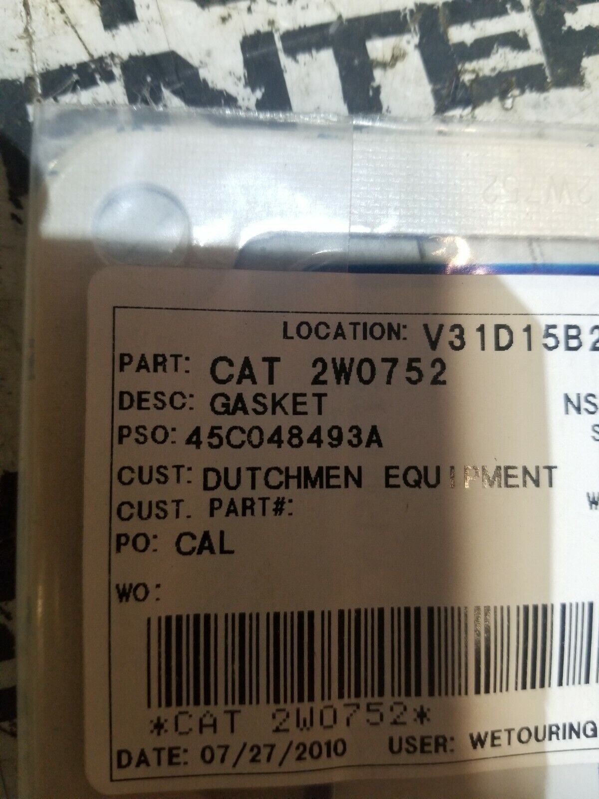 CATERPILLAR 2W-0752 2W0752