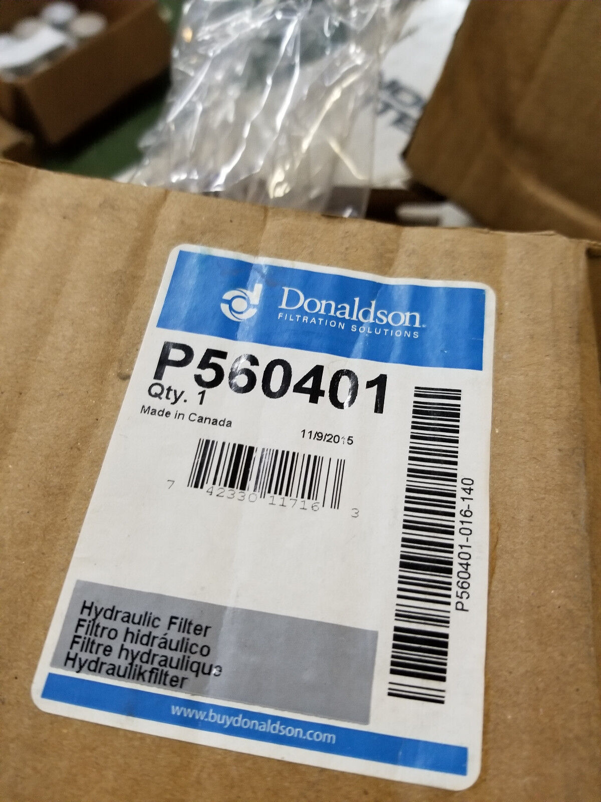 Donaldson Hydraulic Cartridge - P560401