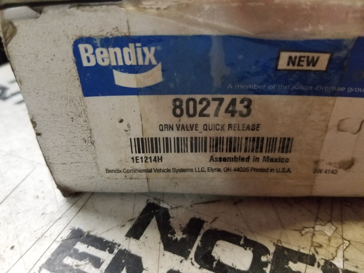Bendix 802743 Air Brake QRN Quick Release Valve 3/8" NPT
