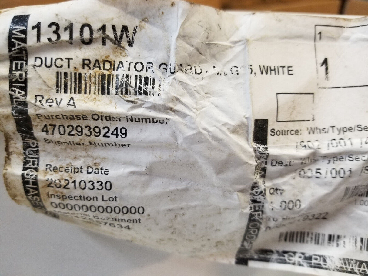 Generac Duct, Radiator Guard - Mlg25, White 13101W