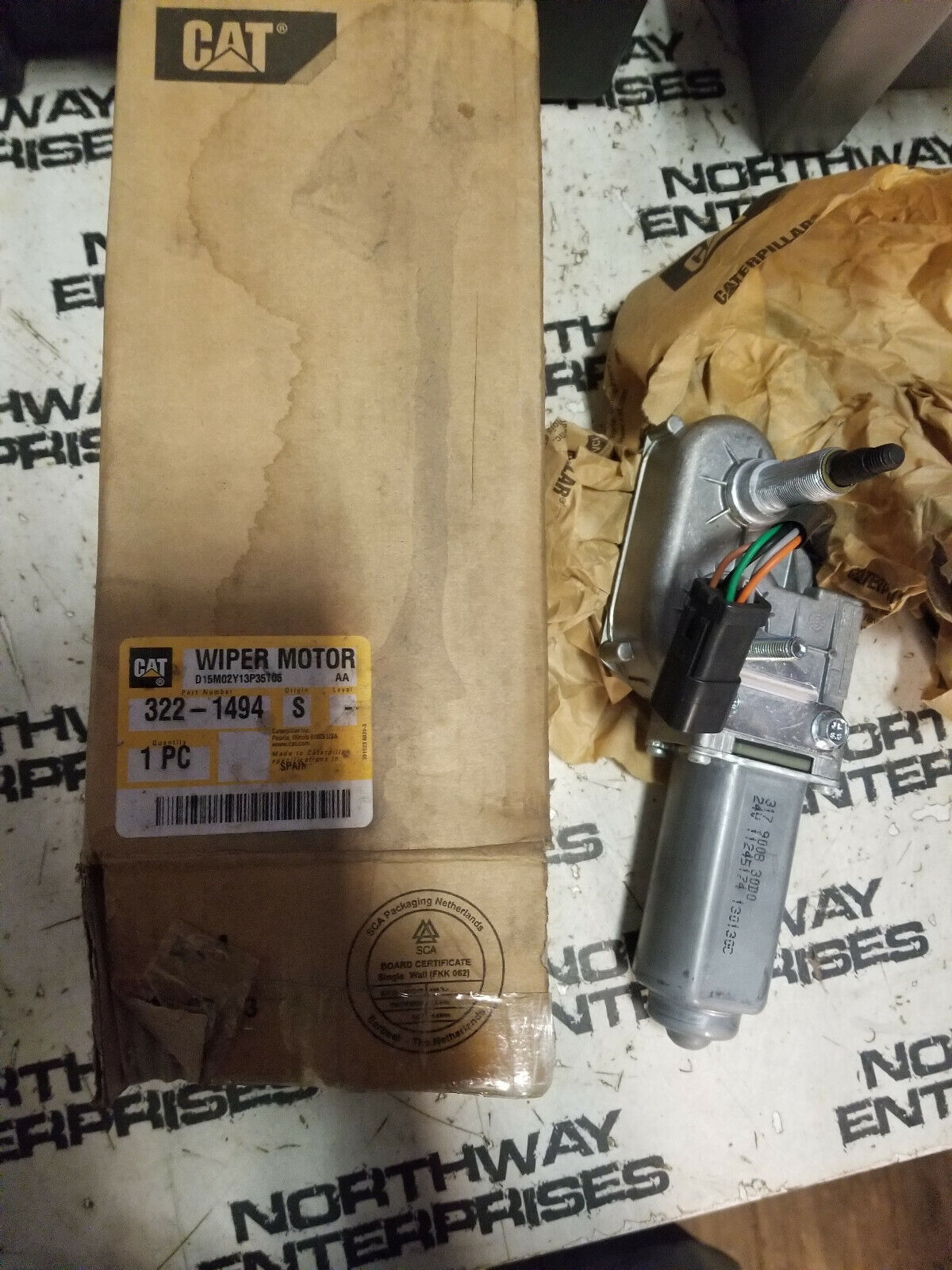 322-1494 CATERPILLAR WIPER MOTOR