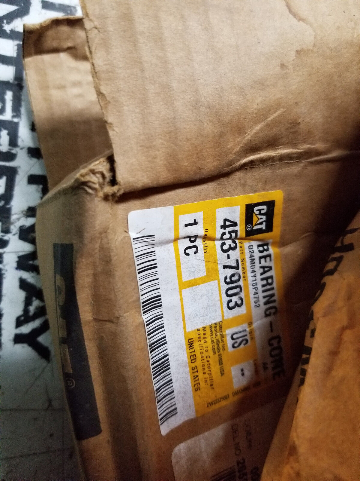 GENUINE CATERPILLAR 453-7903 139.70mm ID Special Tapered Cone Bearing 4537903