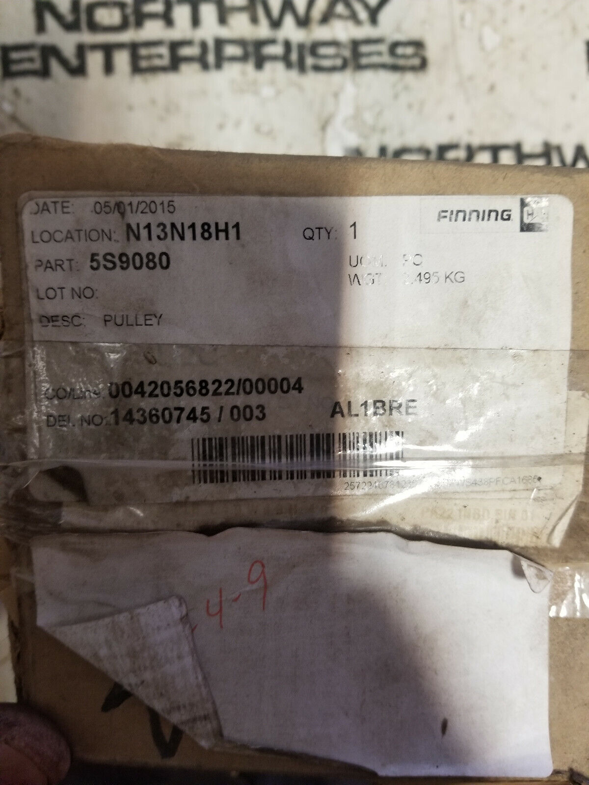 5S-9080 CATERPILLAR PULLEY