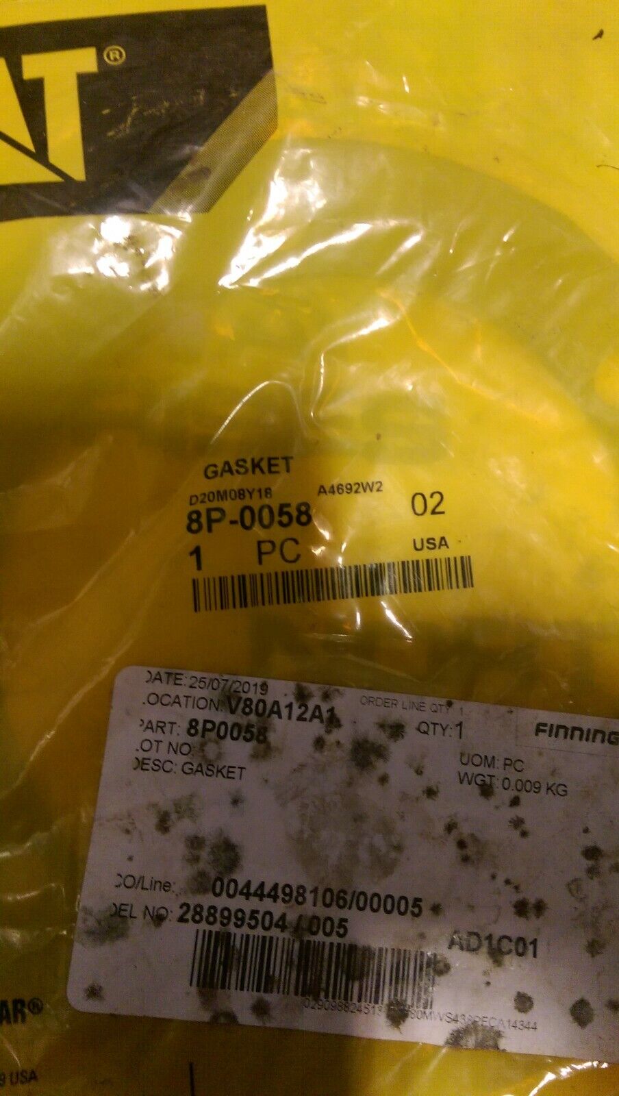 8P-0058 CATERPILLAR GASKET