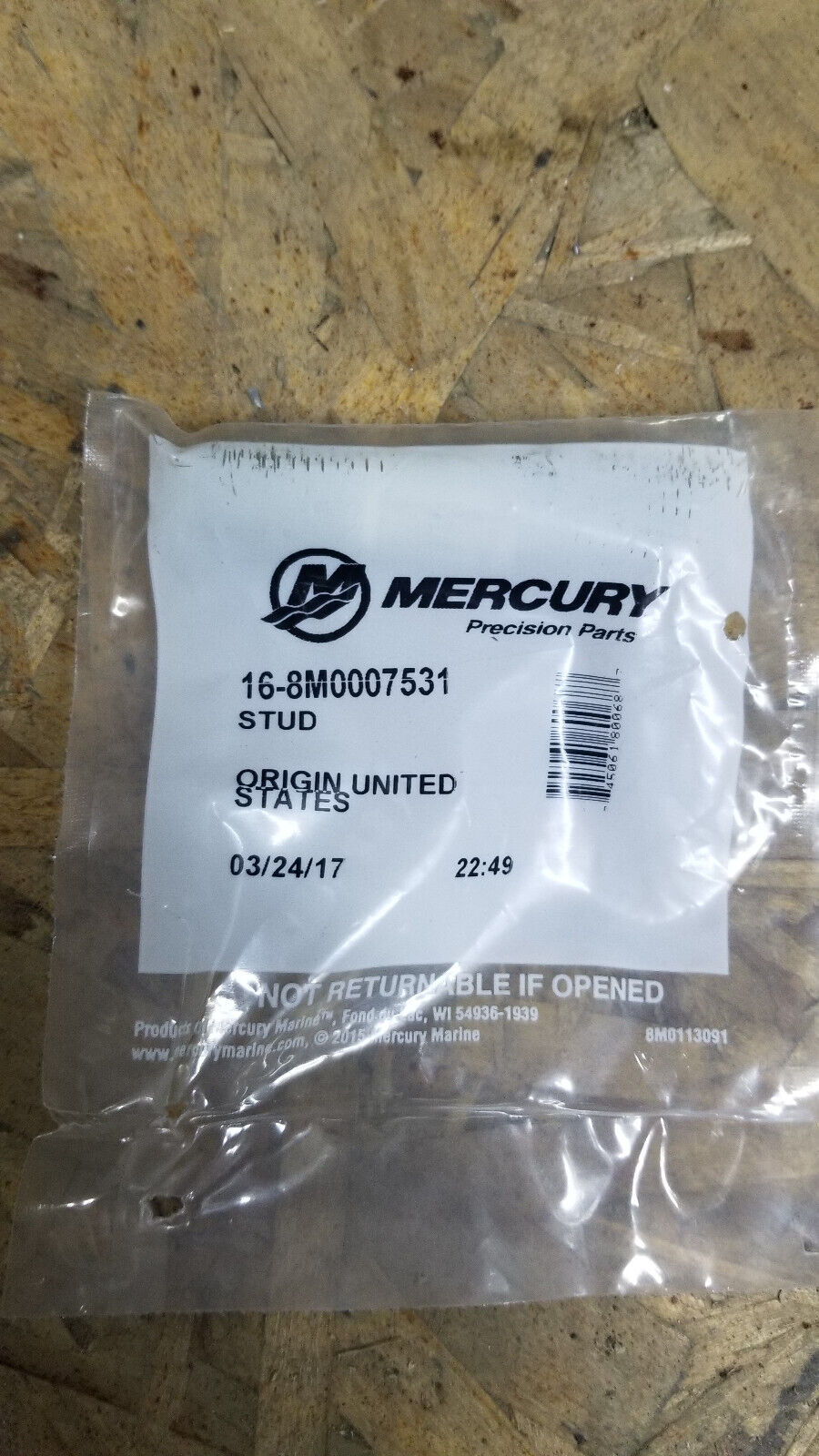 MERCURY 16-8M0007531 STUD BOLT