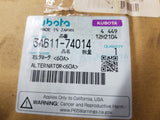 KUBOTA ALTERNATOR 60A  2P Connector / 3A611-74014