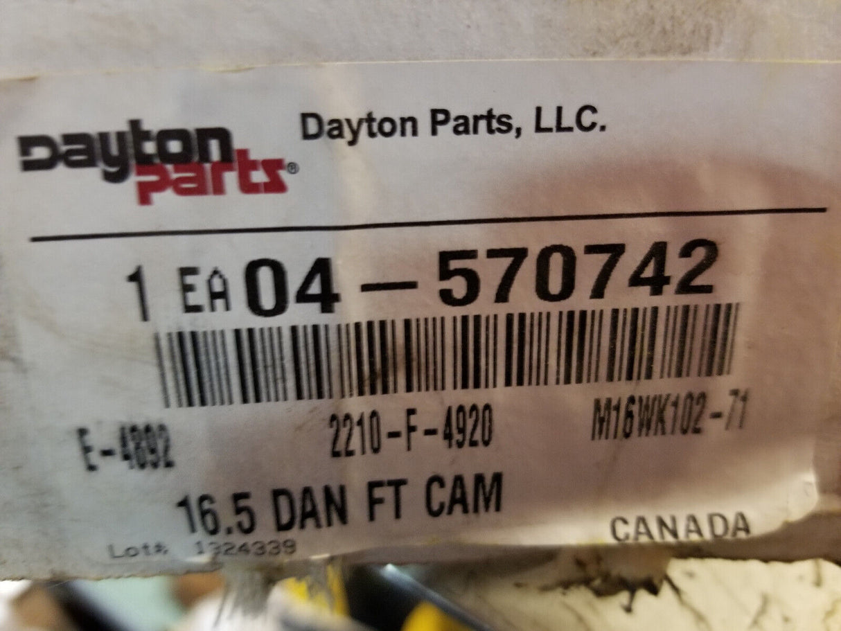 04-570742 DAYTON PARTS AIR BRAKE CAMSHAFT 04570742