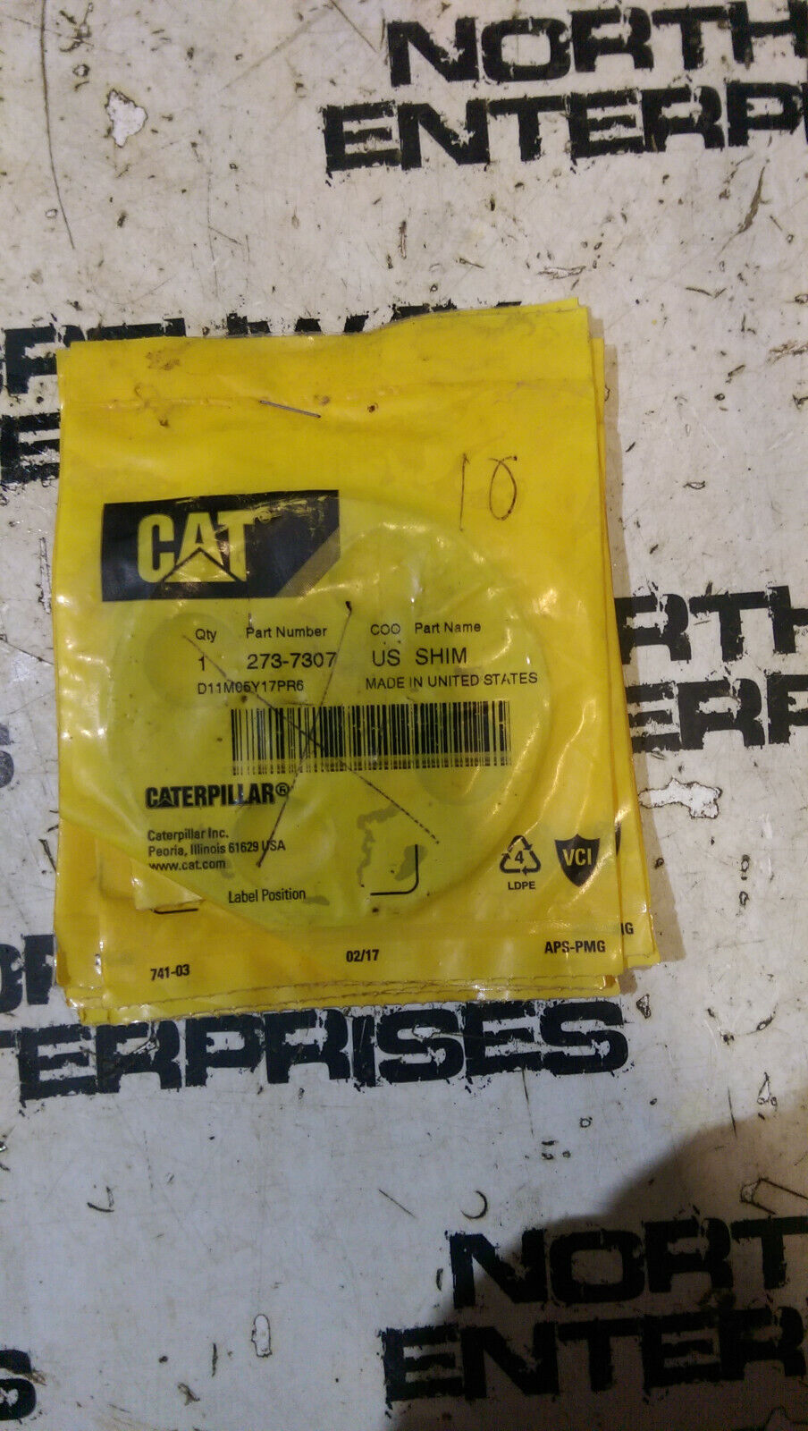 CAT 2737307 Caterpillar Shim 273-7307