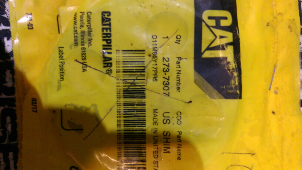 CAT 2737307 Caterpillar Shim 273-7307