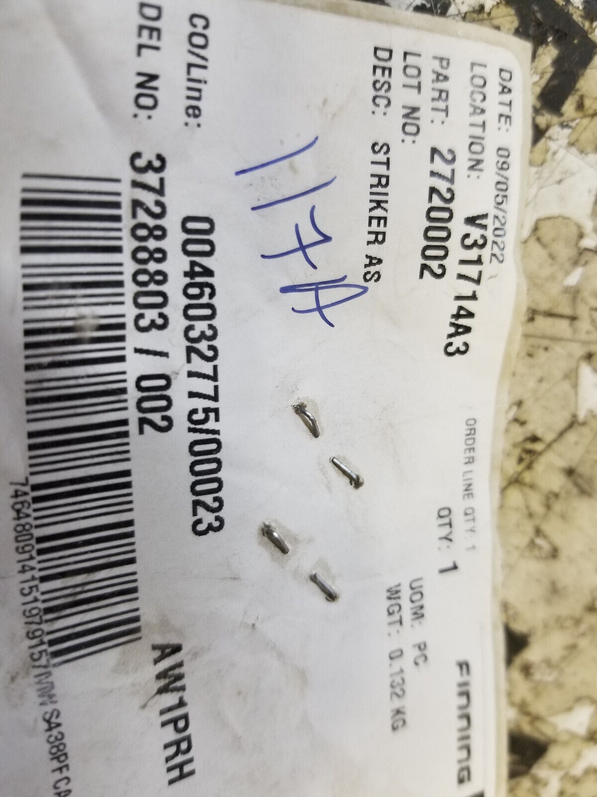 272-0002 Striker Assembly-Latch