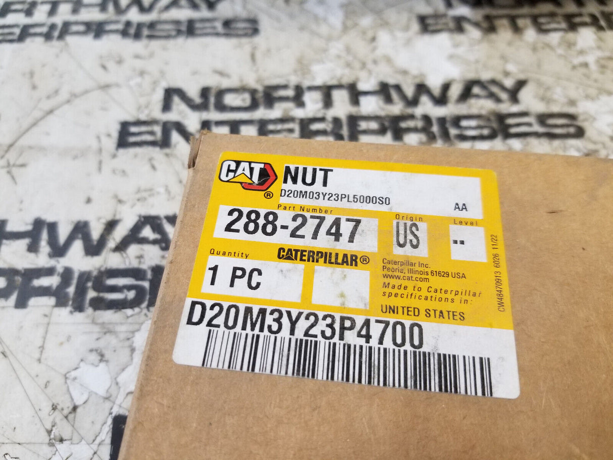 288-2747 CATERPILLAR OEM GENUINE 6-12-Uns-3A Thread Nut