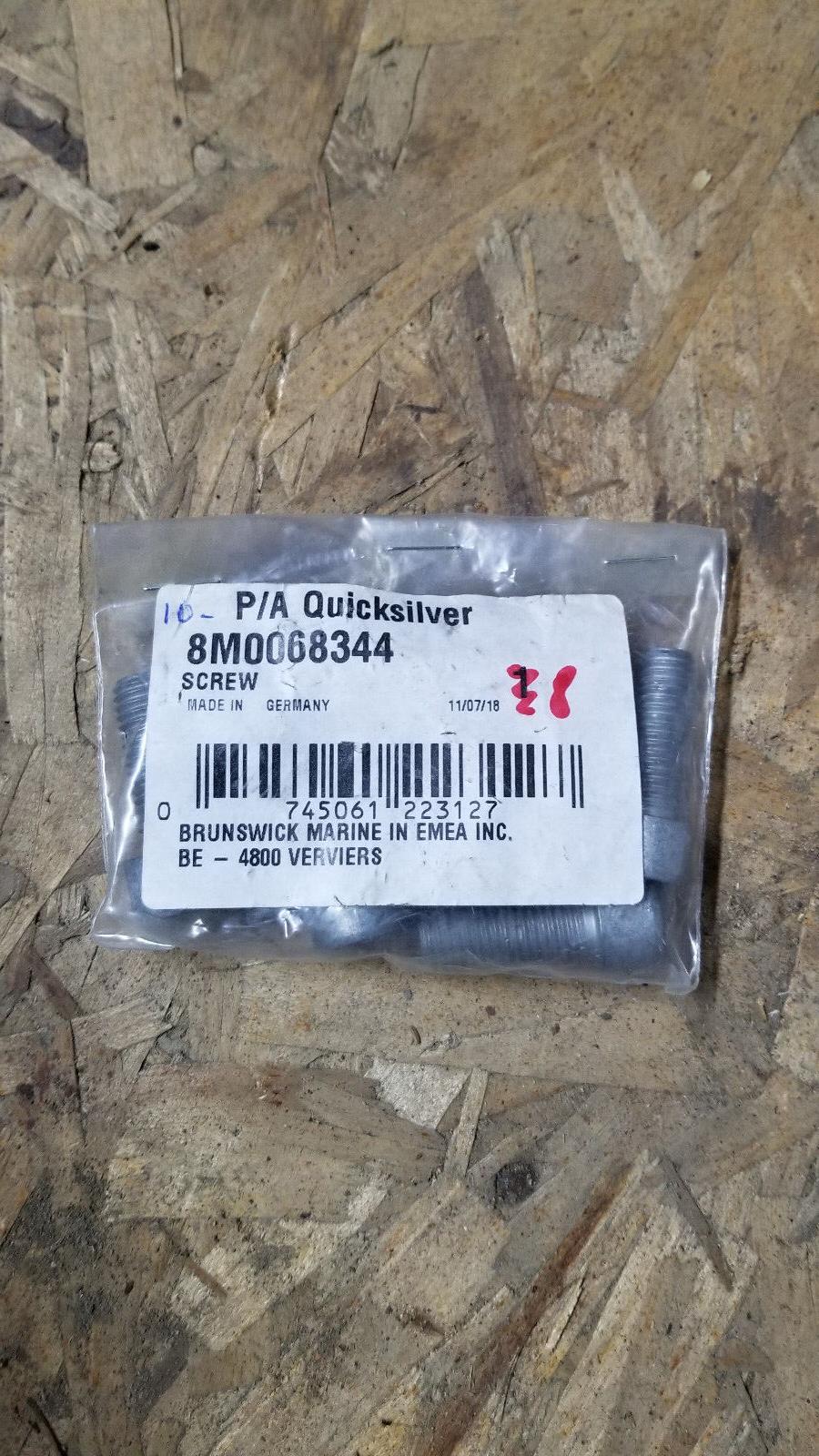 QUICKSILVER 8M0068344 BAG OF 8 SCREWS