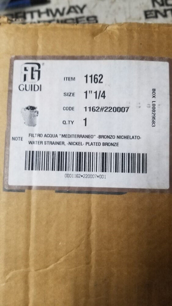 Guidi 1162 1-1/4 Boat Water Filter raw water strainer