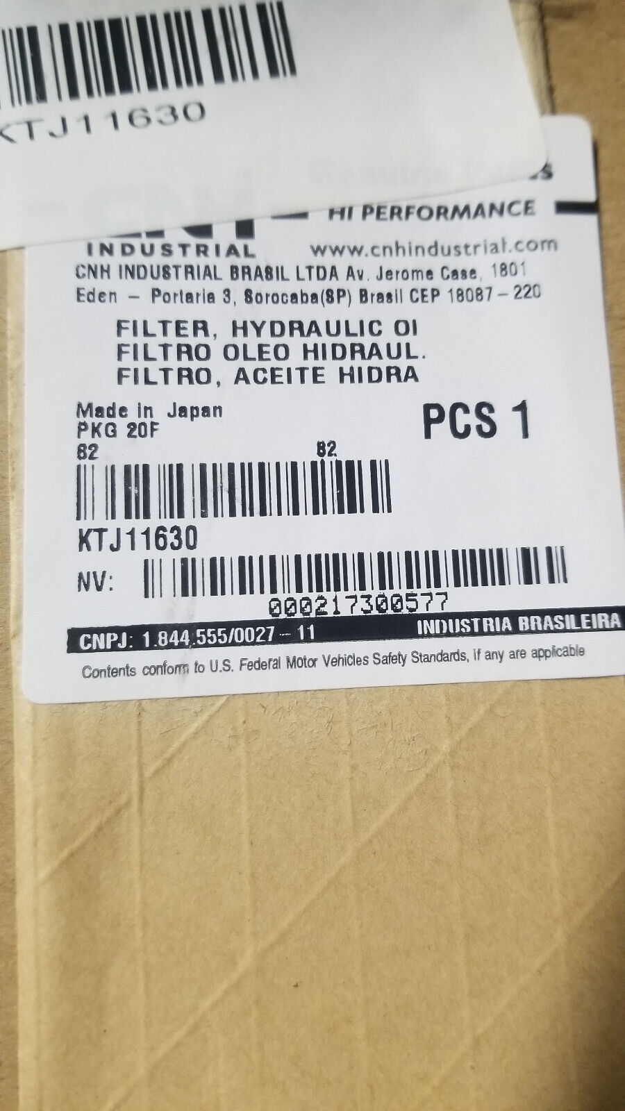 CASE KTJ11630 FILTER