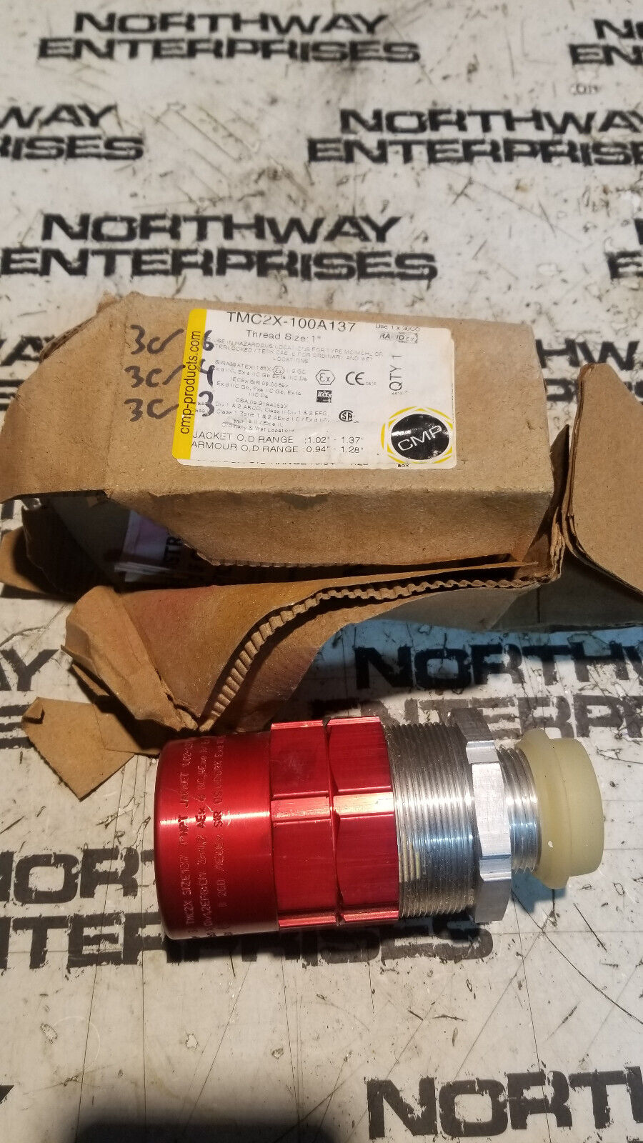 APPLETON TMC2X100A137 HAZARDOUS LOCATION CABLE CONNECTOR TMC2X-100A137