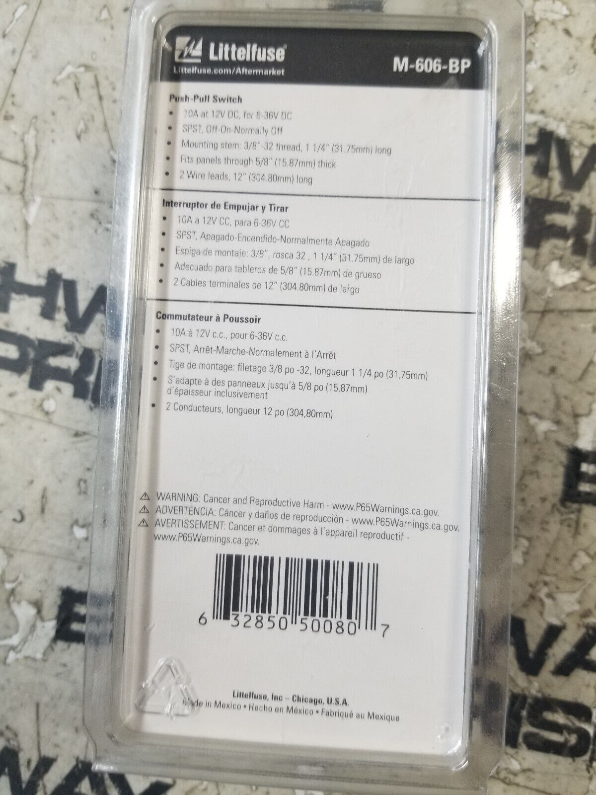 M606BP Cole Hersee Push-Pull Switch For Universal M-606-BP