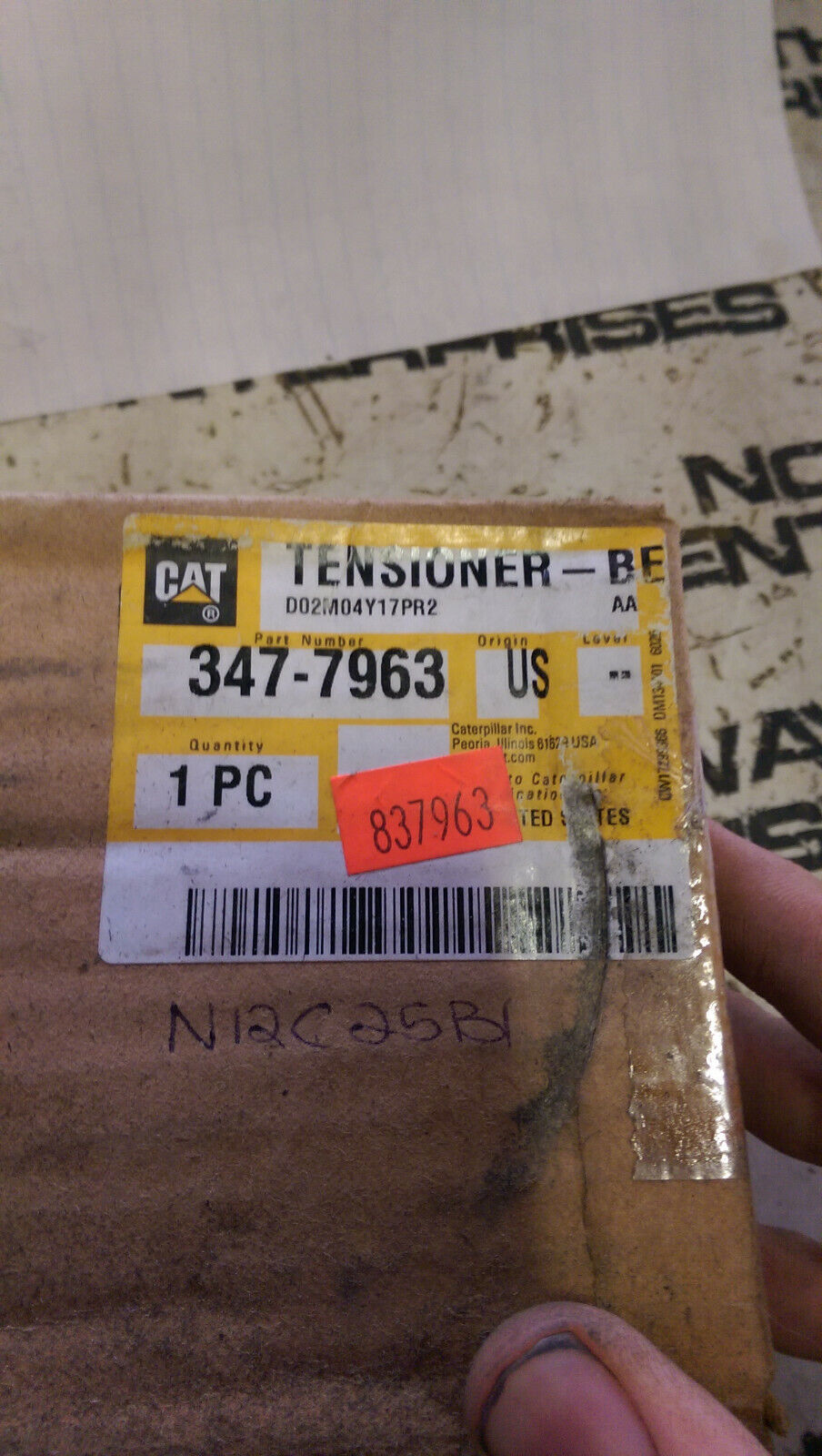347-7963 CATERPILLAR TENSIONER