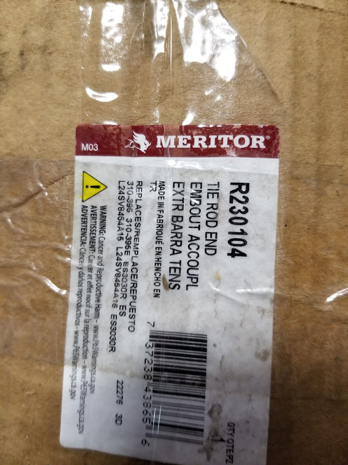 Meritor 230104 Tie Rod End R230104