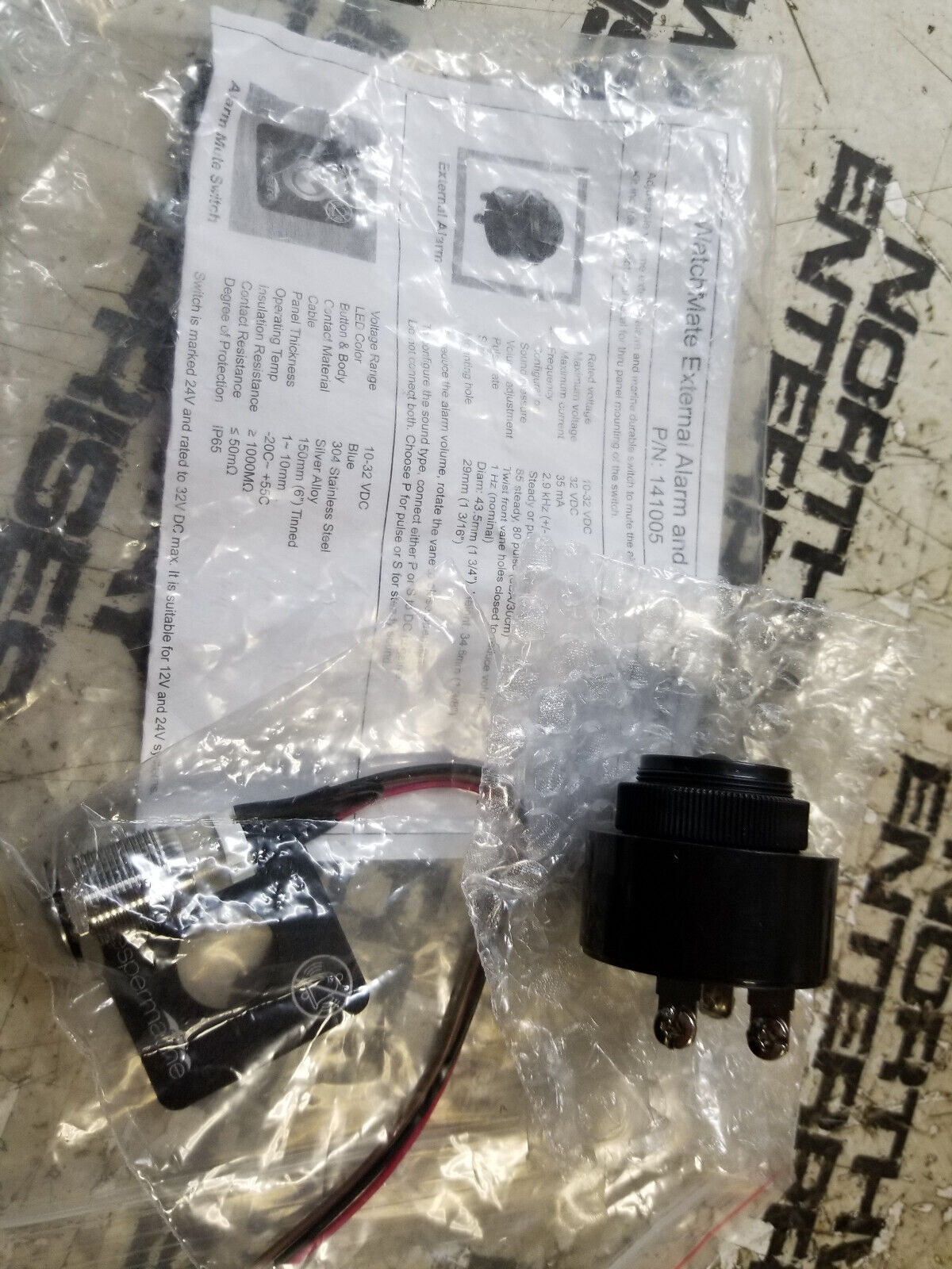 Vesper Marine AIS Watch Mate External Alarm and Mute Switch Kit XB8000 XB6000