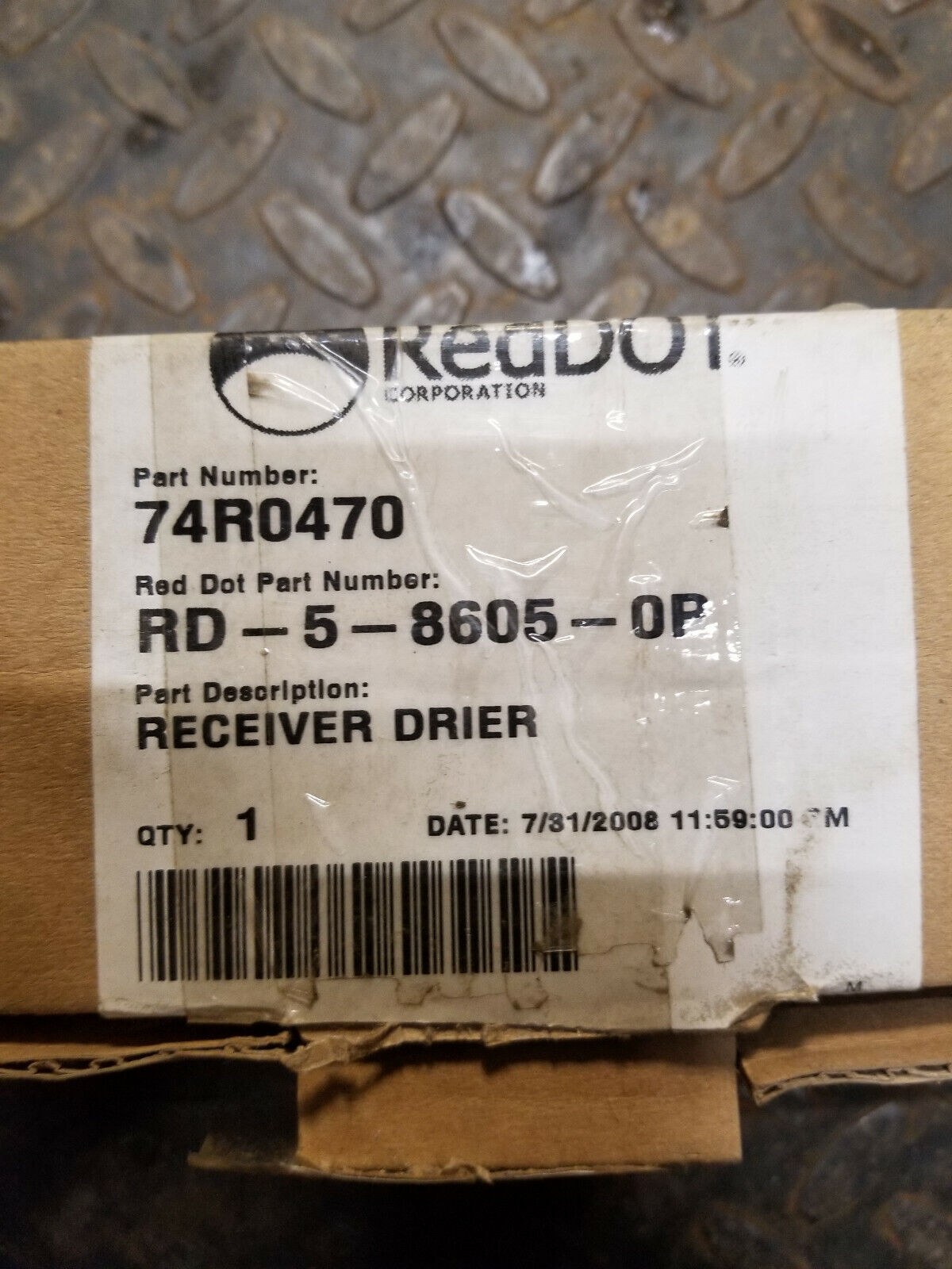 RED DOT 74R0470 RECEIVER DRIER RD-5-8605-1P