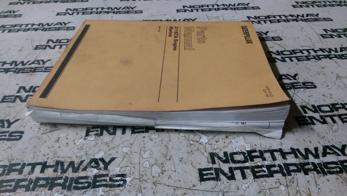 Caterpillar 3116TA Engine Marine Parts Manual 4KG1-Up SEBP1874-02