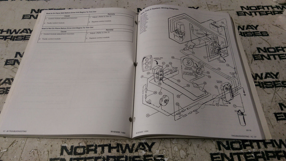 Mercury MerCruiser #20 Service Manual Blackhawk Stern Drive Unit 90-823228