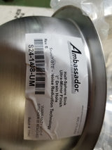 Ambassador Marine S24-1408-UM-R Mirror Polished Half Sphere Stainless Steel Sink