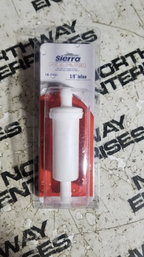 SIERRA MARINE 18-7831 FUEL FILTER 3/8" INLINE JOHNSON 398319
