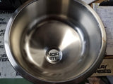 Ambassador Marine S14-2501-BR Stainless Steel Round Sink 11.75 X5.25
