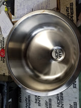 Ambassador Marine S14-2501-BR Stainless Steel Round Sink 11.75 X5.25