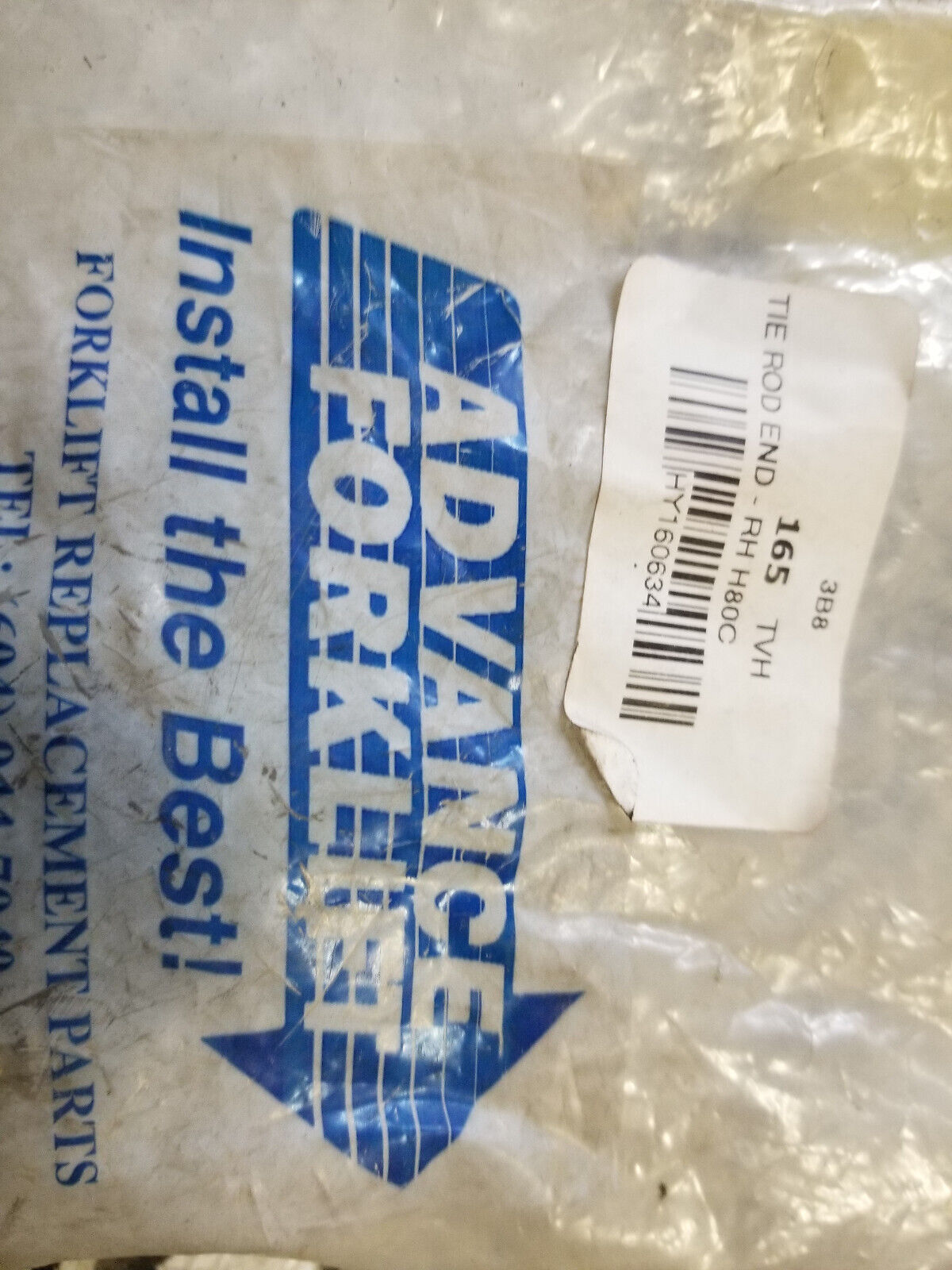 160634 Hyster Forklift TIE ROD END - BALL JOINT RH HY160634