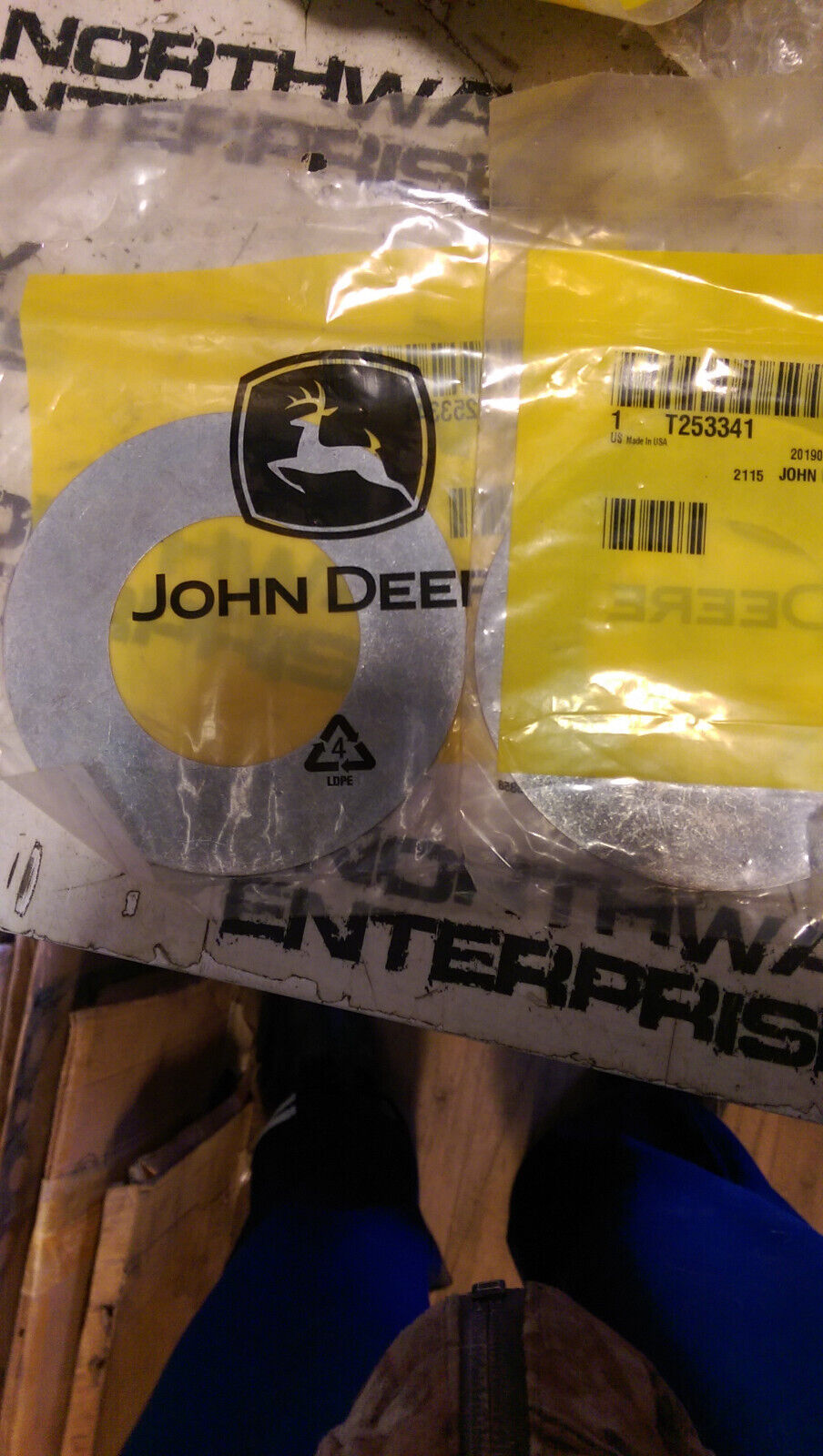 LOT OF 7PC t253341 John Deere Shim / Washer