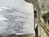 HYDAC DUAL SPIN ON FILTER HEAD ASSEMBLY MFDSP160GF3A1.0/5.1B1.7