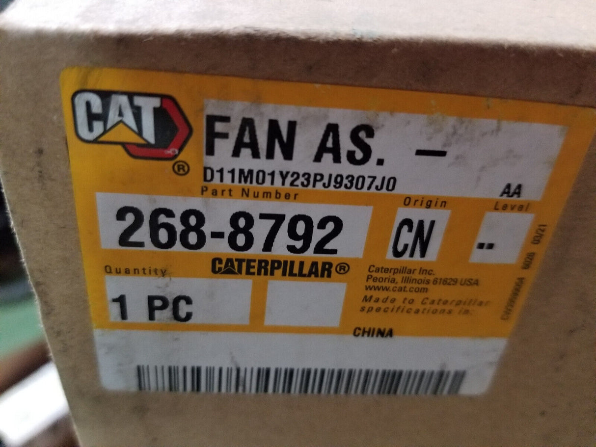268-8792 CATERPILLAR OEM 24 Volt, 5200 RPM, 33.99mm Inner Diameter Blower Motor
