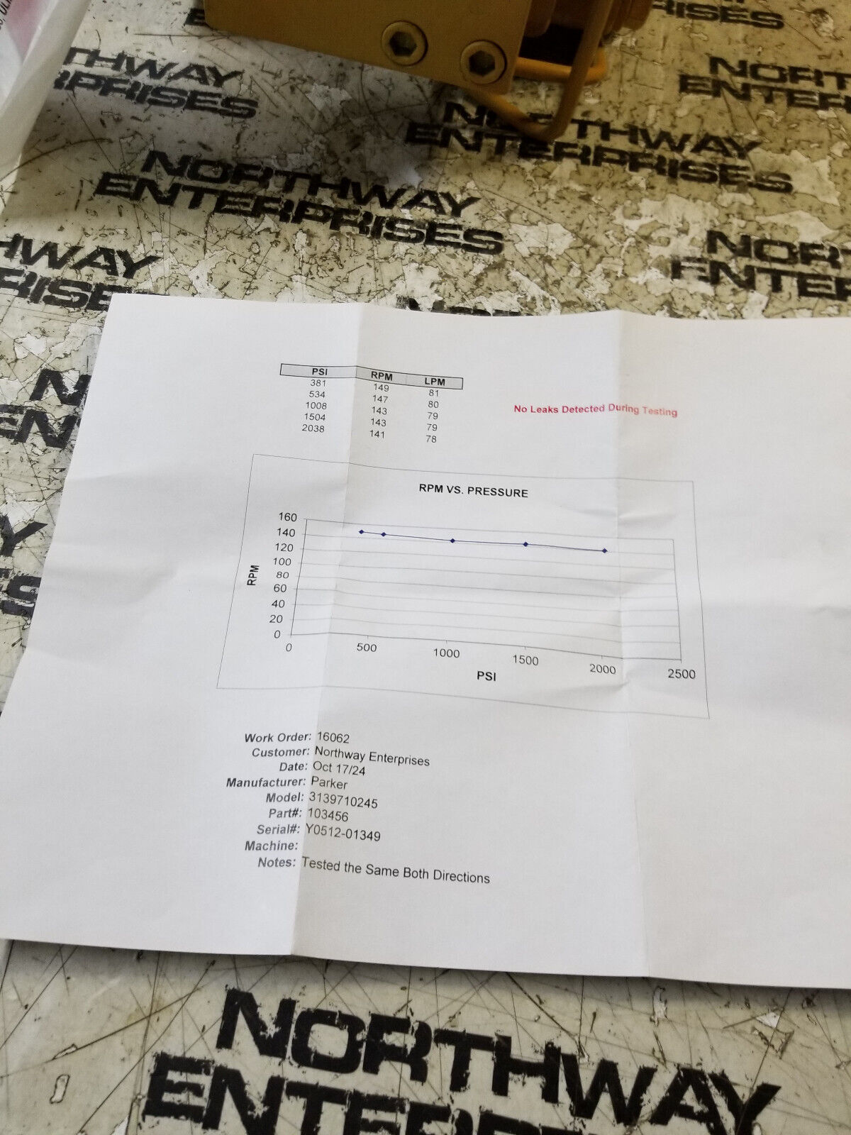 PARKER 103456 HYDRAULIC PUMP 3139710245