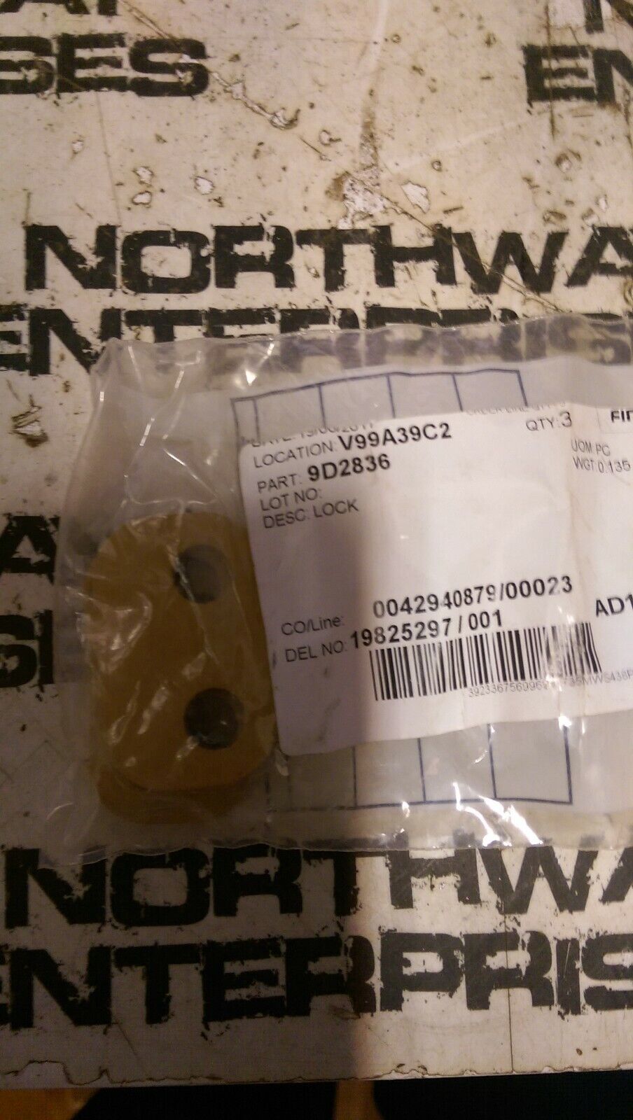 Caterpillar 9D-2836: LOCK
