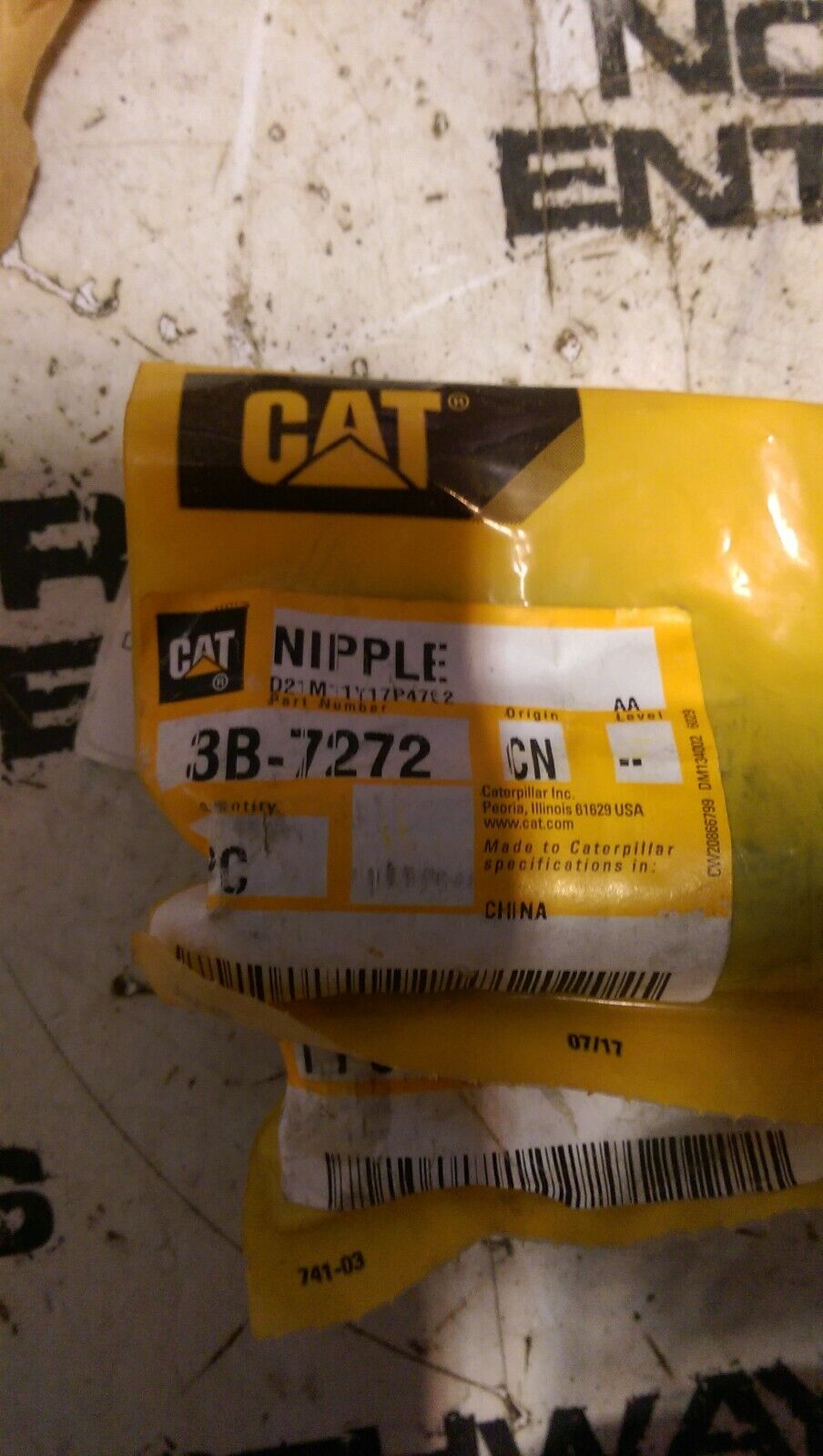 3B-7272 CATERPILLAR NIPPLE