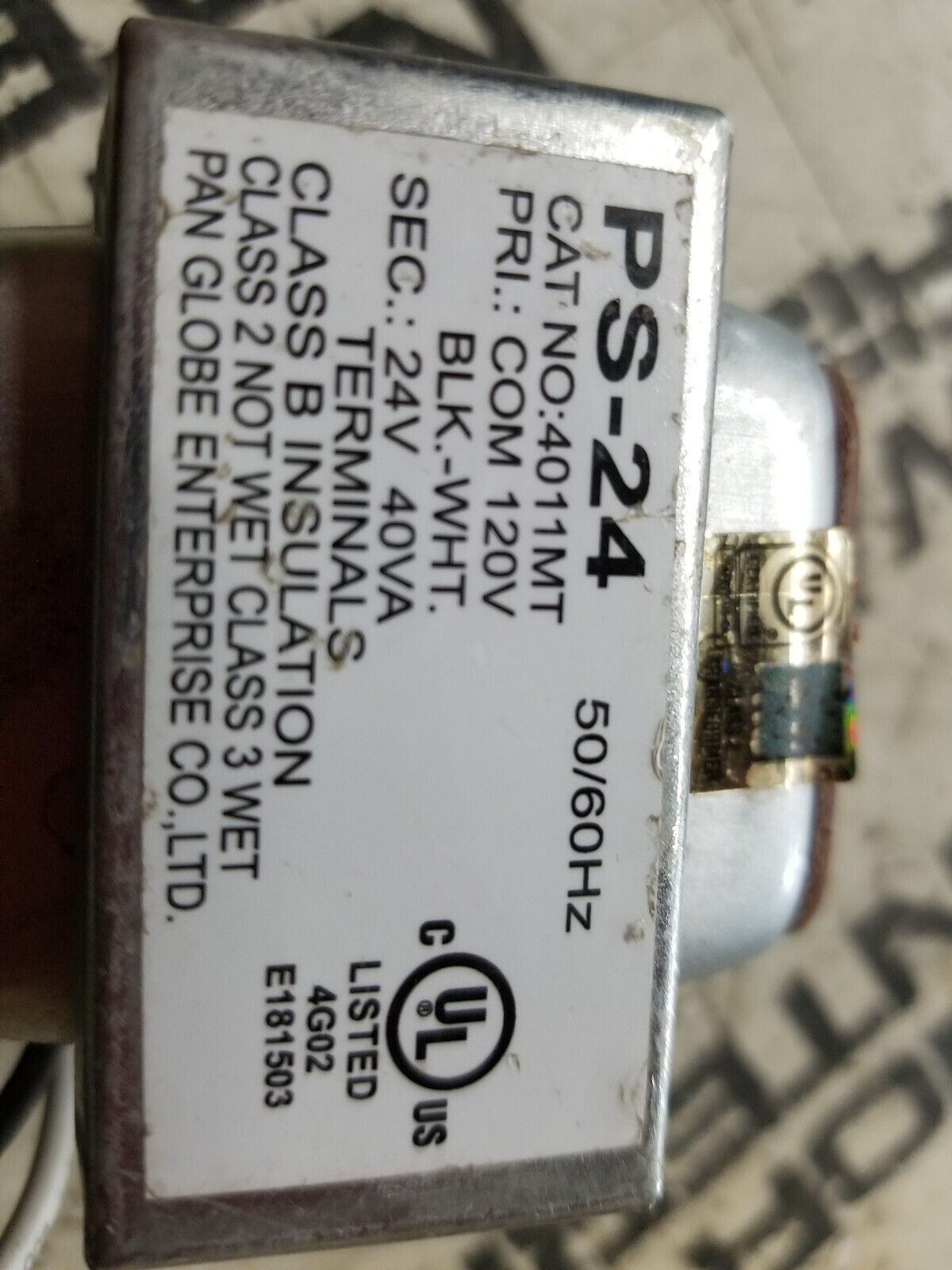 Mircom PS-24 24VAC, 40VA Plug-In Transformer